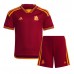 AS Roma Andrea Belotti #11 Replika Babykläder Hemma matchkläder barn 2023-24 Korta ärmar (+ Korta byxor)